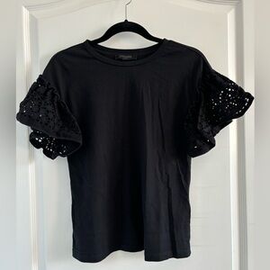 All saints Ruffle sleeve shirt